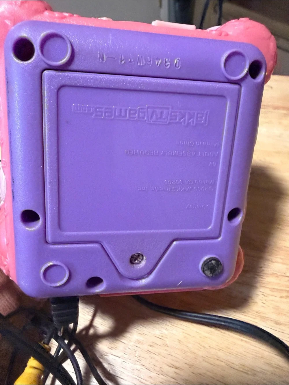Pink Video Game Console - Pink Handheld/TV Adapter